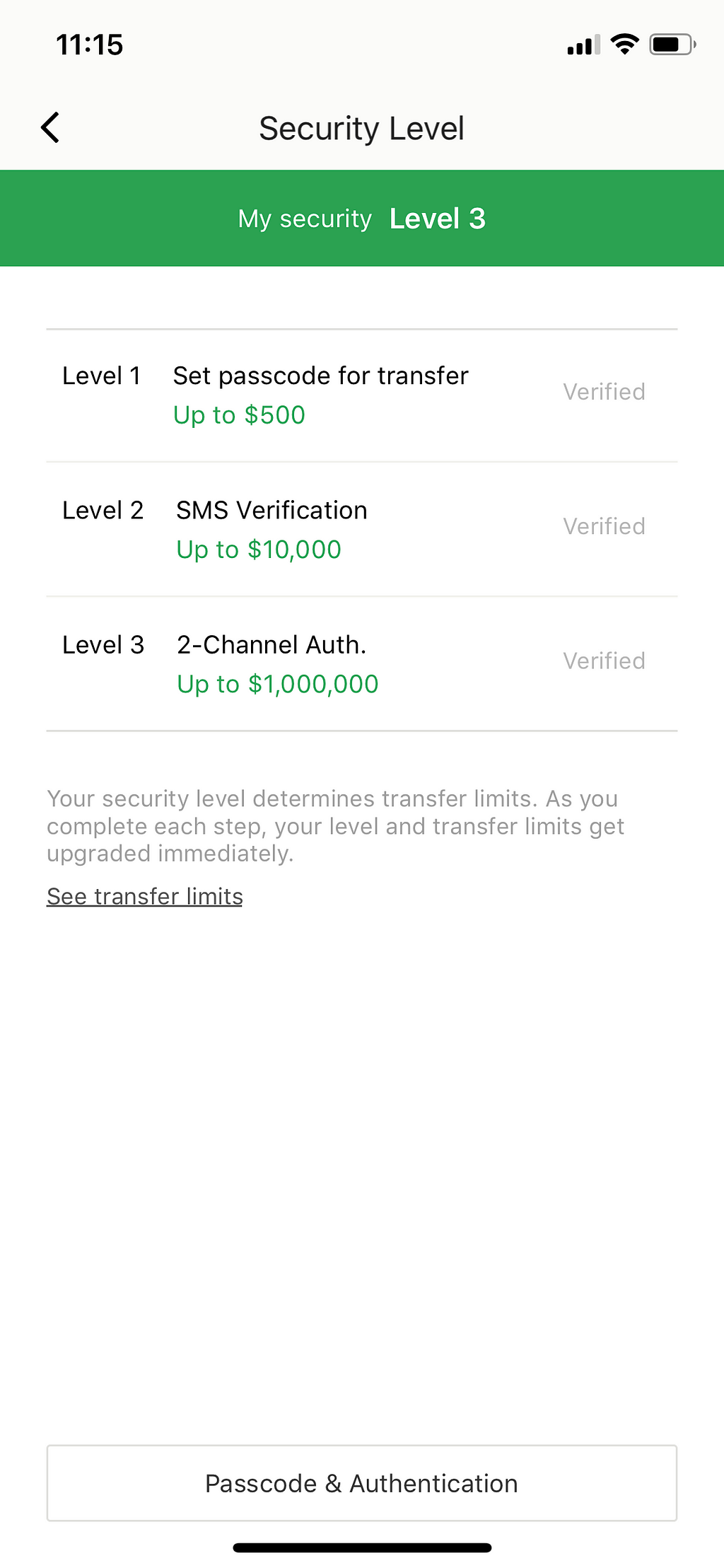 4. Security level and Verification