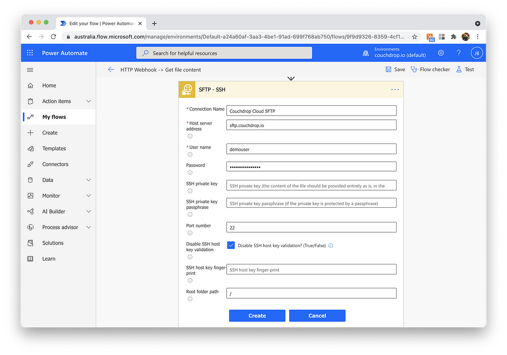 sftp server for etl processes