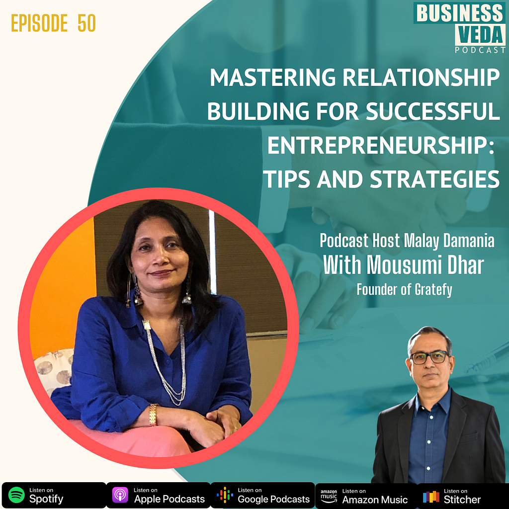 Discover the art of effective communication for personal and professional success in this insightful podcast with Malay Damania and Moussami Dhar, founder of Gratefy. Learn the importance of consistency, authenticity, and creativity in building strong relationships with customers and employees. Unveil the secrets to enhancing trust in your business interactions.