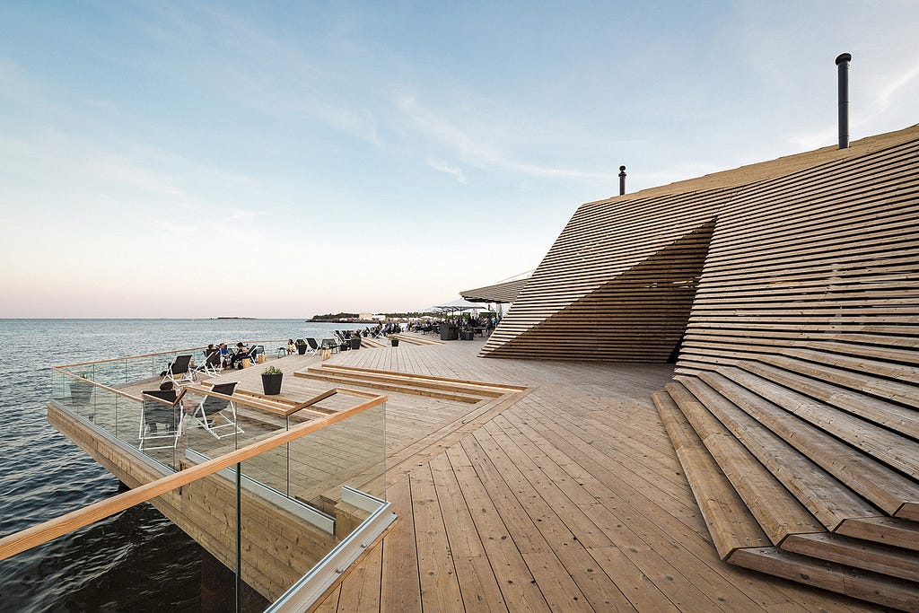 Löyly Helsinki — Modern seaside Finnish sauna, close to the conference venue Telakka