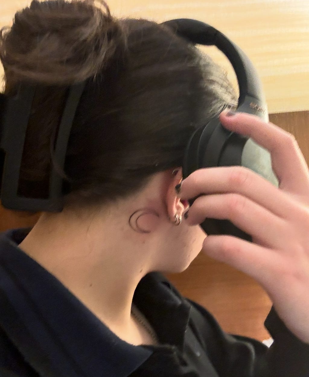 My neck tattoo that is business friendly, as long as my hair is down.