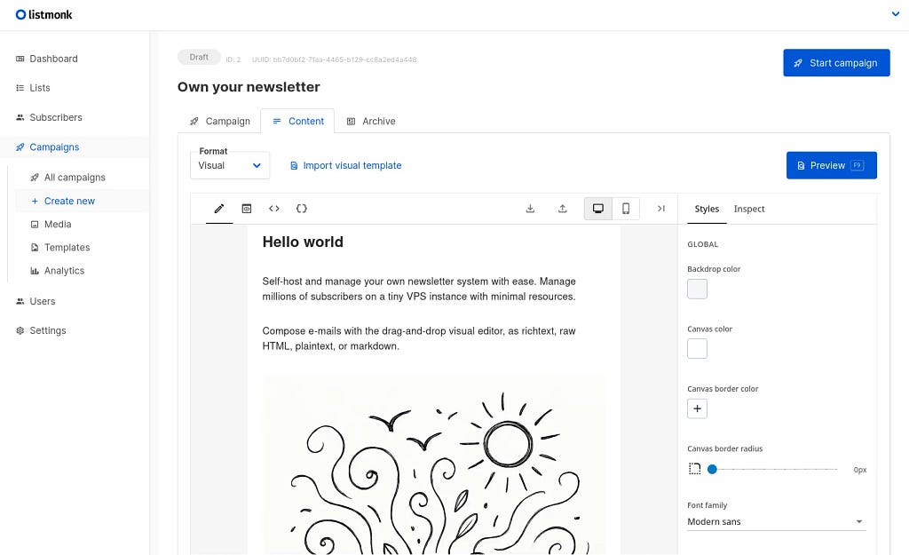 High performance, self-hosted, newsletter and mailing list manager with a modern dashboard | Kuldeepsinh Jadeja
