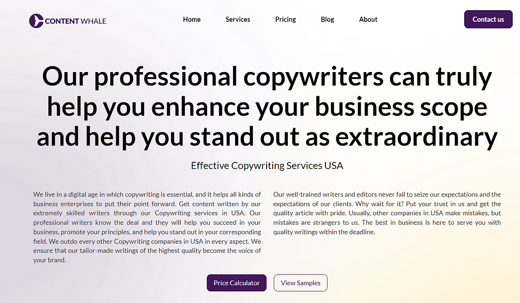 SEO copywriting services in US
