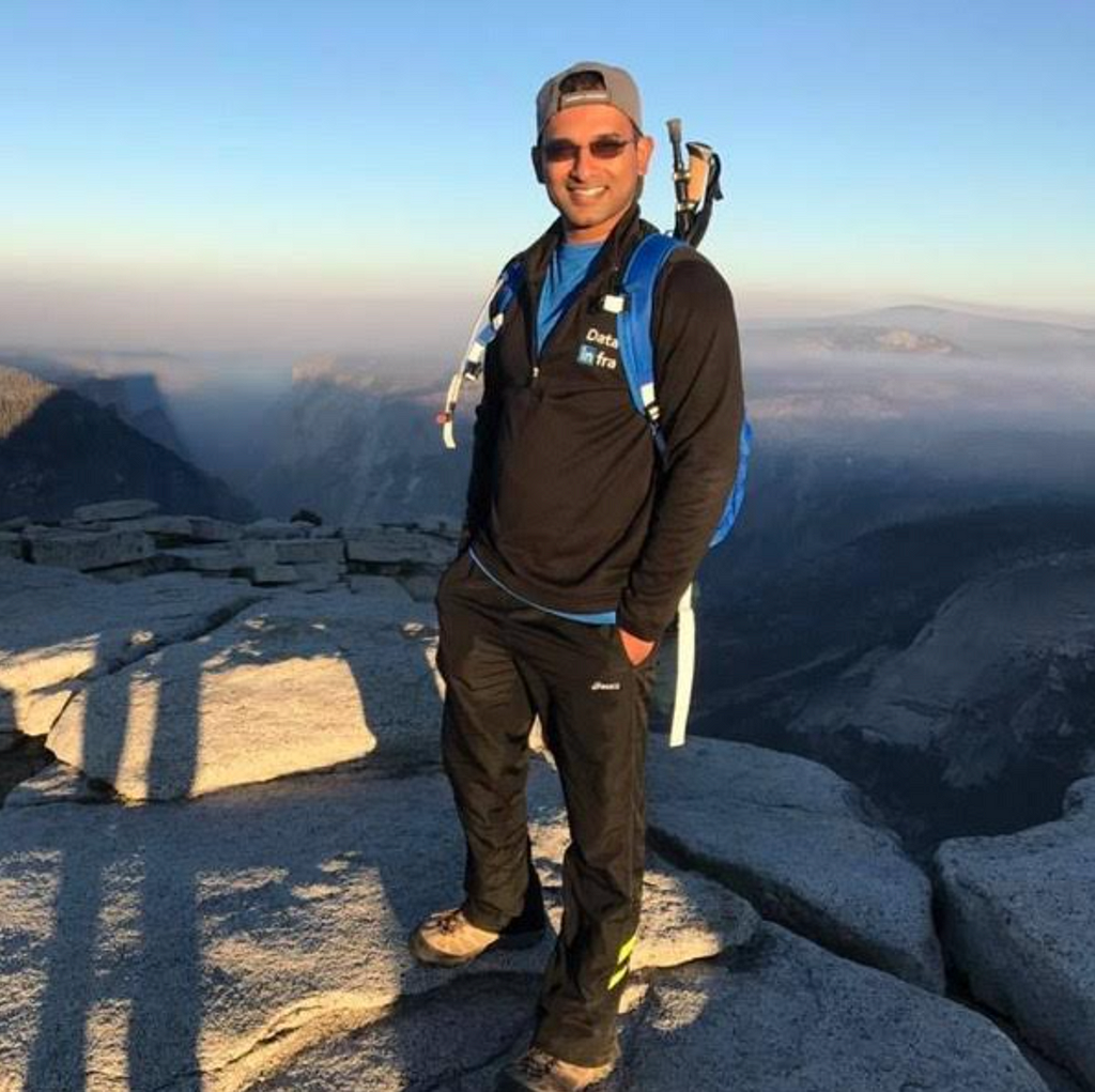 StarTree CEO and Co-Founder Kishore Gopalakrishna on Top of the World During a Hike at Yosemite’s Half Dome