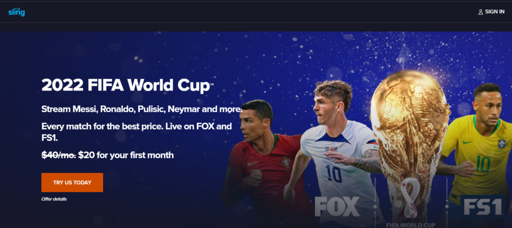 How to Watch FIFA World Cup 2022 on Sling TV