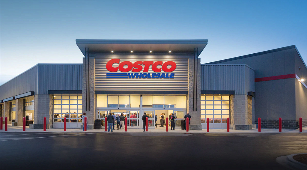 Picture of a Costco storefront