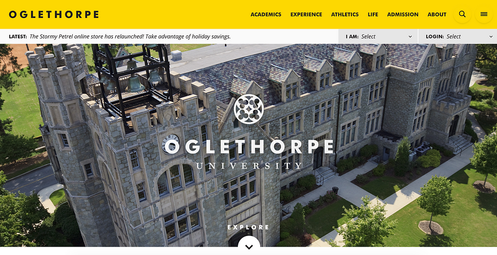 Usability case study: Oglethorpe University’s website