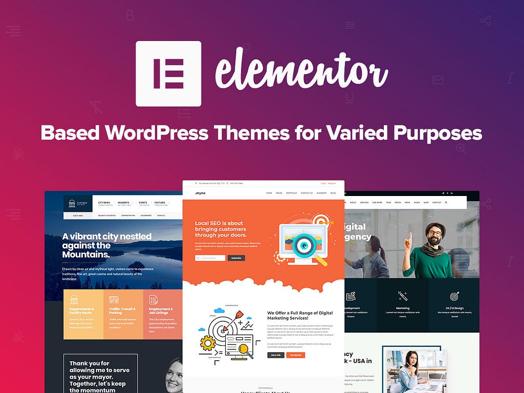 Choose a theme compatible with Elementor