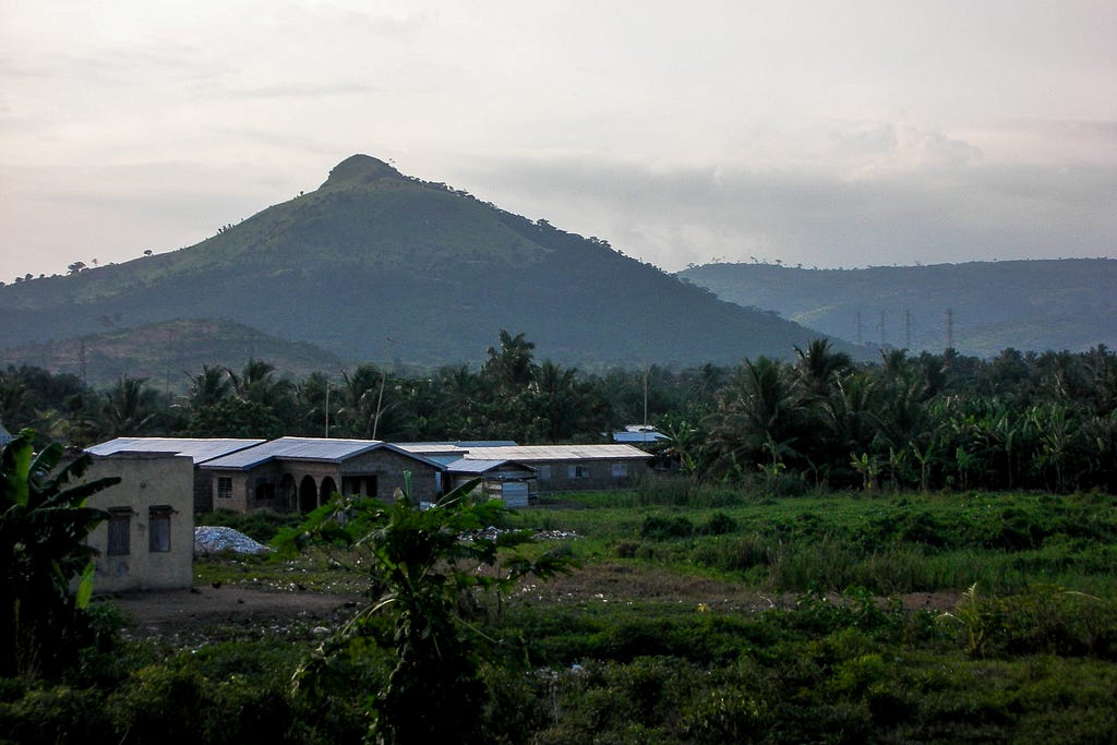 A mountain near Hohoe if memory serves correctly. Ghana, August 2008.