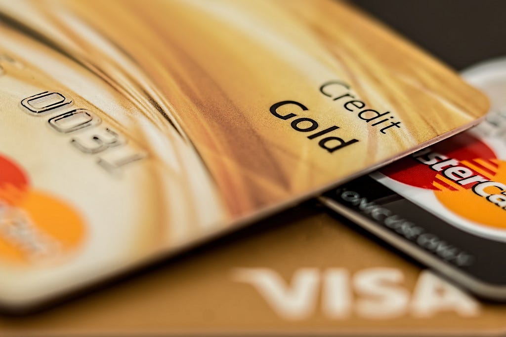A Typical Gold VISA Credit Card