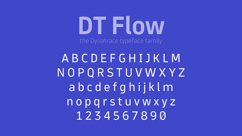 In the Flow: Introducing the new Dynatrace custom typeface