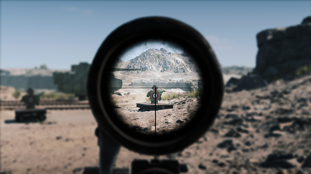 A player aiming down a weapon’s sights is probably Leaned In.