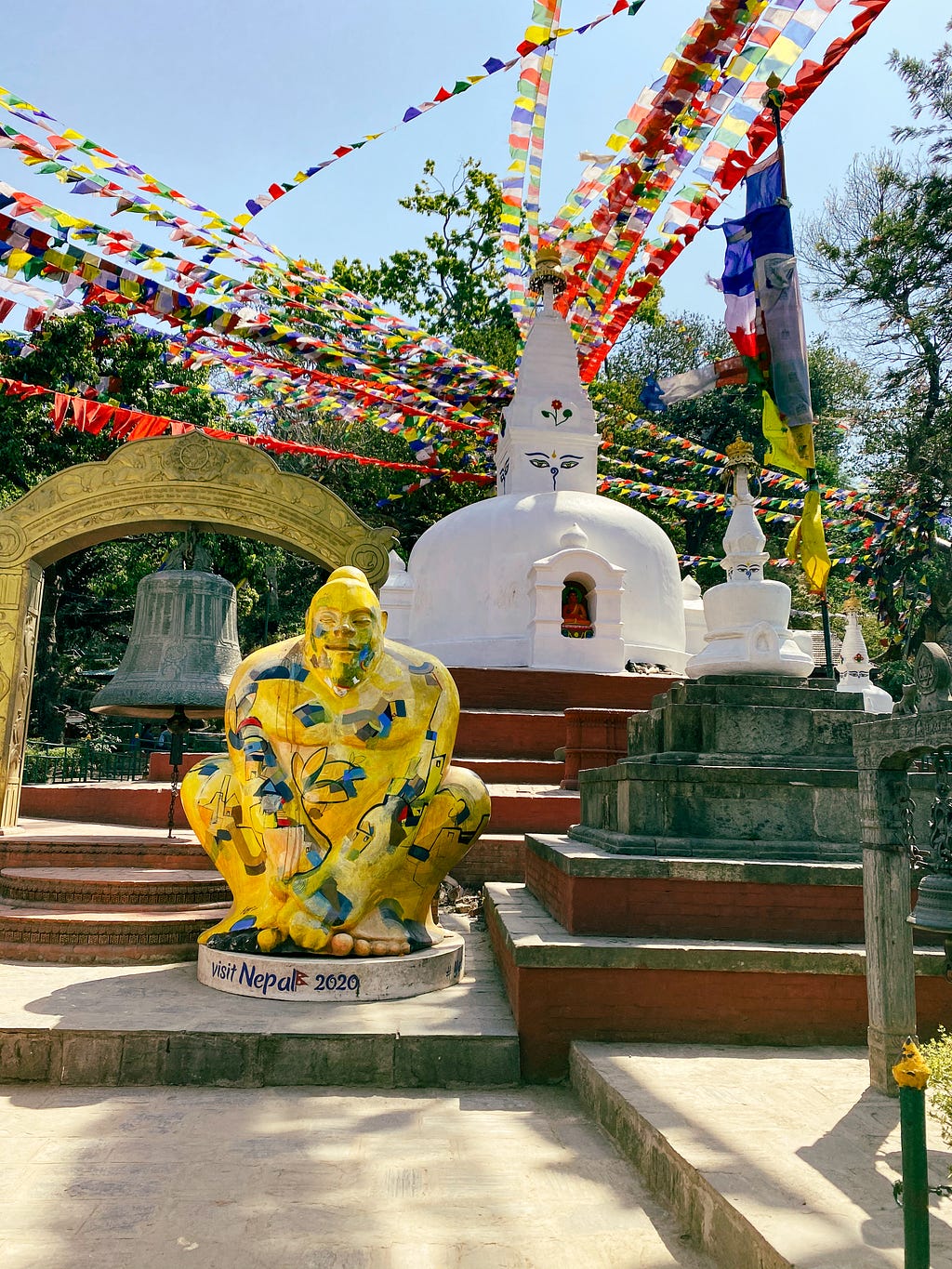 Swayambhunath Stupa / Monkey Temple — Photo by Author