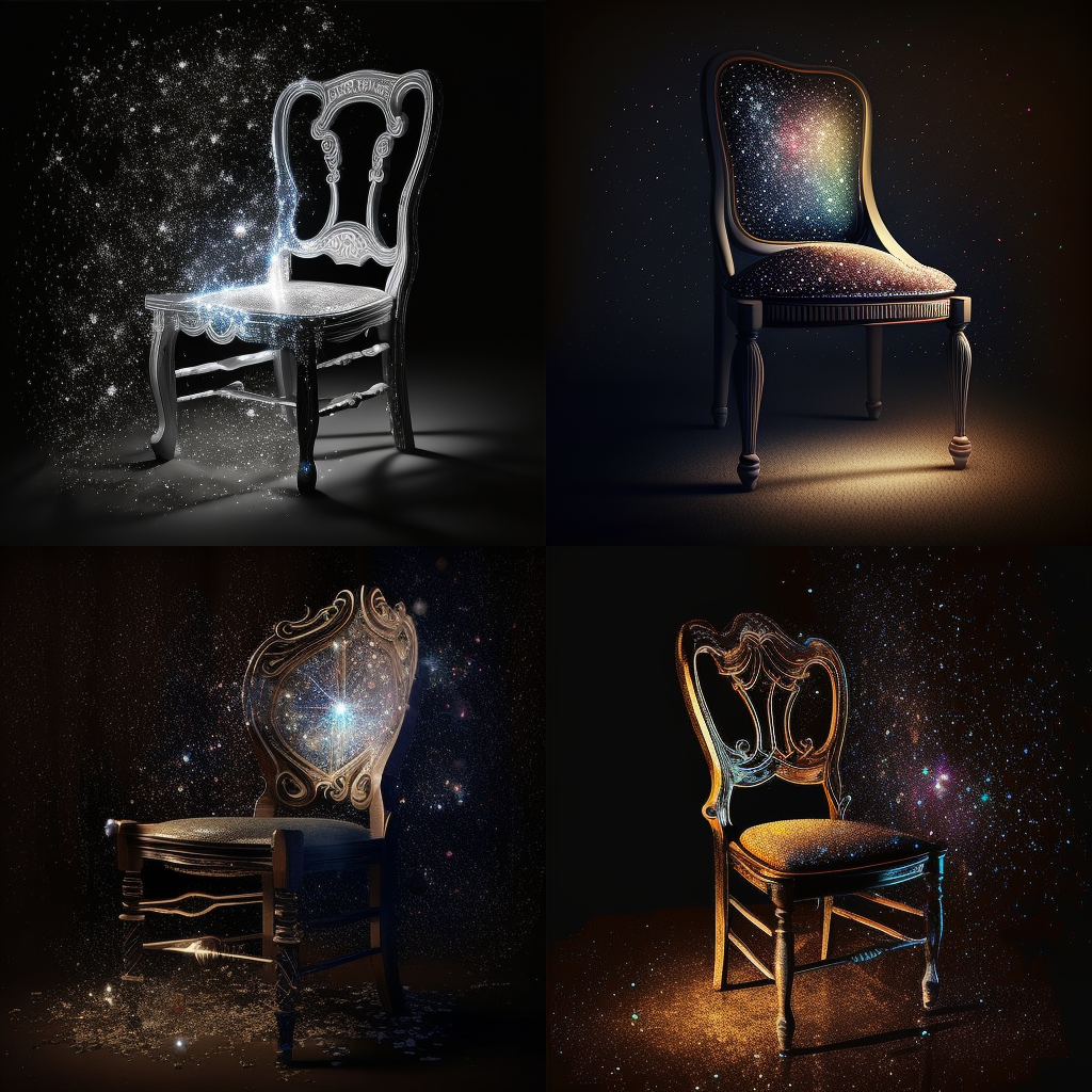 chairs, sparkle