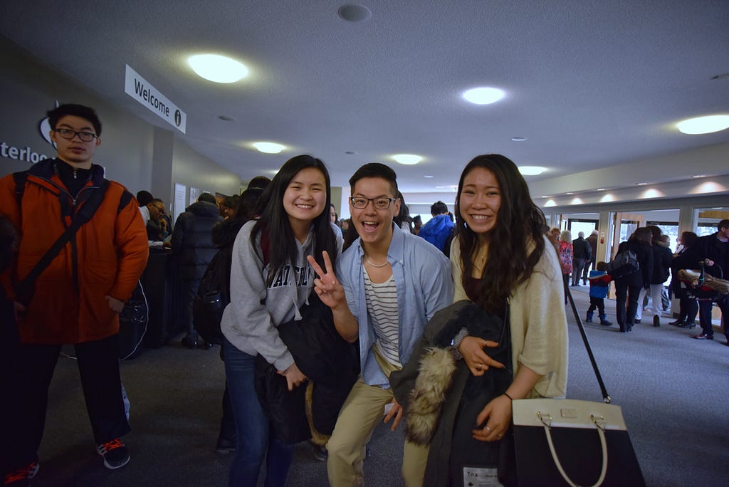 I investigated WPA in my First Year and WPA members decided to take a photo of me and 3 other people from UWCCF. Their names are Alisa Lin, Wesley Tang and Raegan Wong (left to right).