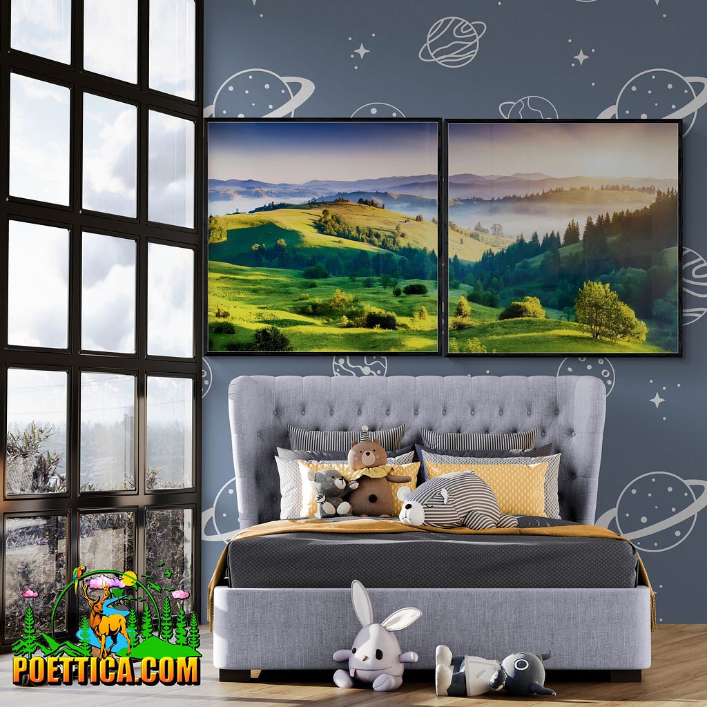 EXPLORE this Stunning 2pc Large Vertical Wall Art