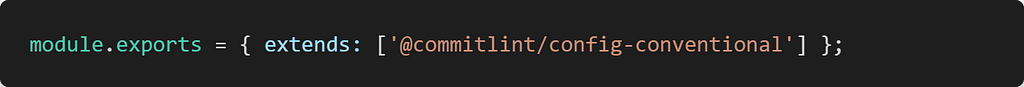 Configuration de commitlint