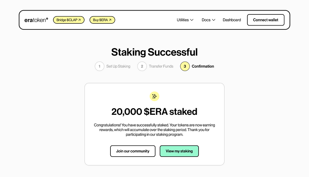 staking successful-token.erable.com