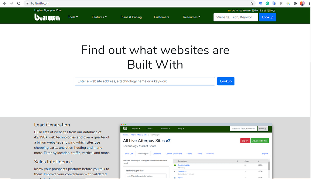 builtwith.com