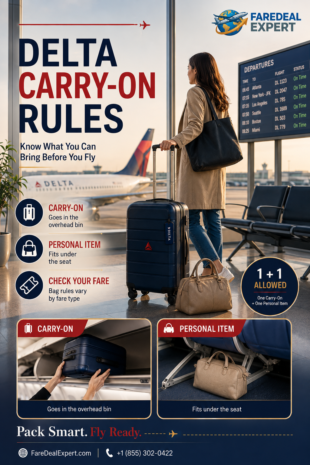 Delta Carry-On Rules: Size Personal Items Fees & What You Can Brin