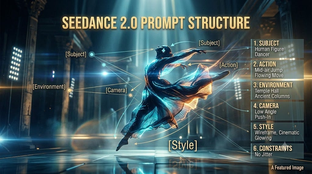 The Real Seedance 2.0 Prompt Structure (Not Just Examples)