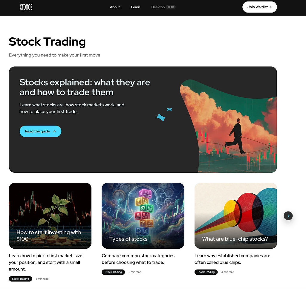 Why the Cronos Learn Page Matters Before the First Trade cover image