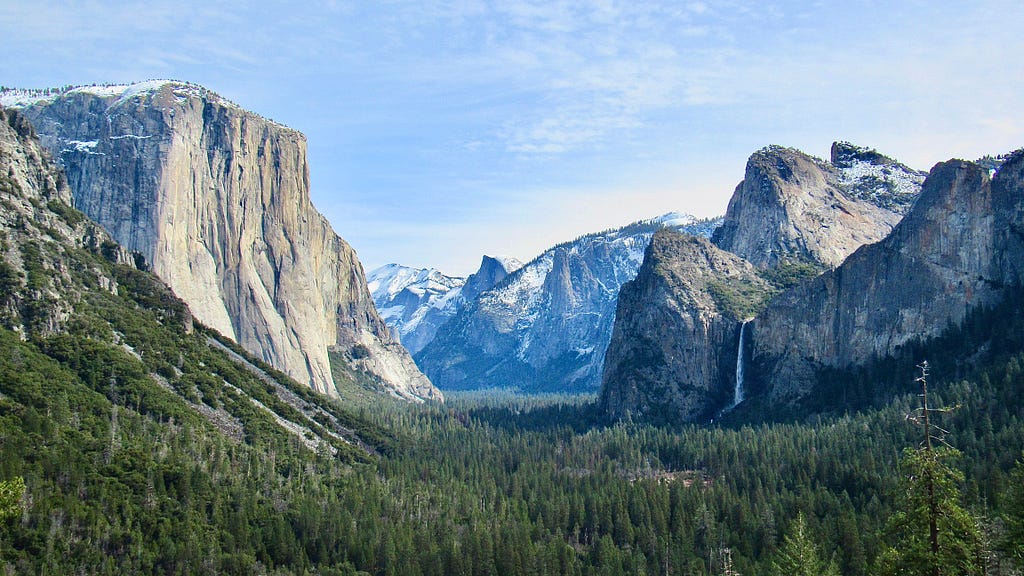 Yosemite valley overlook