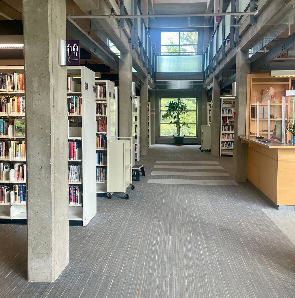Interior of Westmount Public Library New Building
