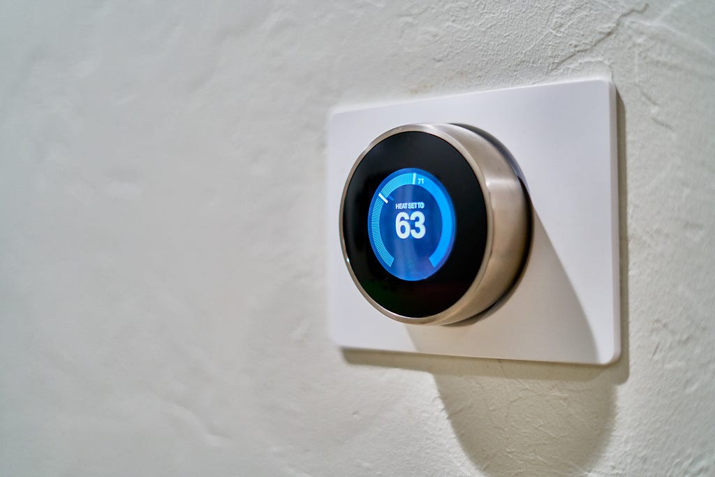 Internet connected thermostat