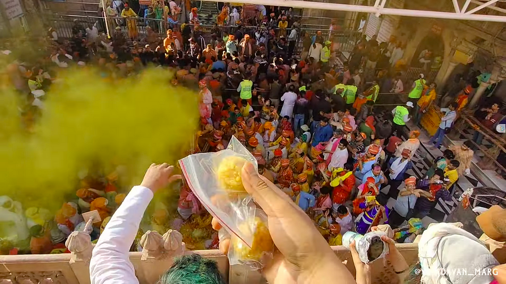 Laddoo Holi (Sweets Holi) In Barsana