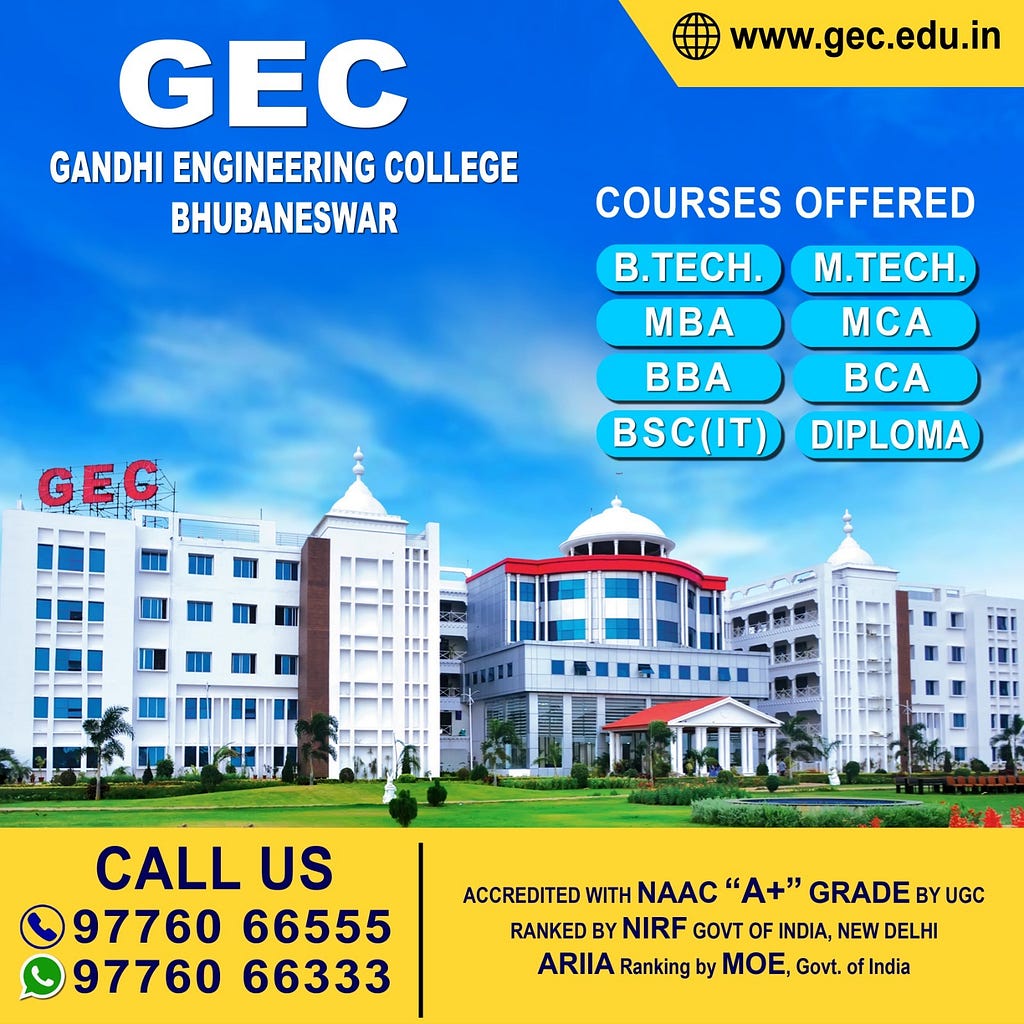NIRF Ranked Top Engineering College in Odisha: Gandhi Engineering College