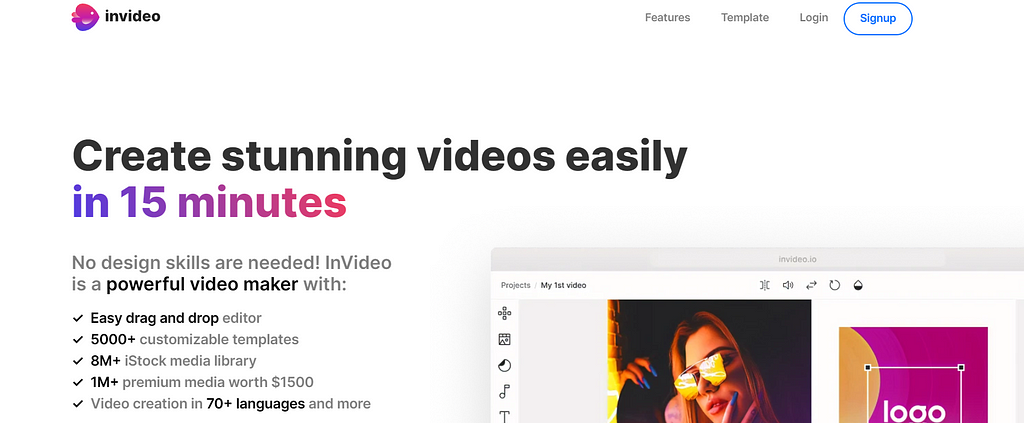 InVideo Features