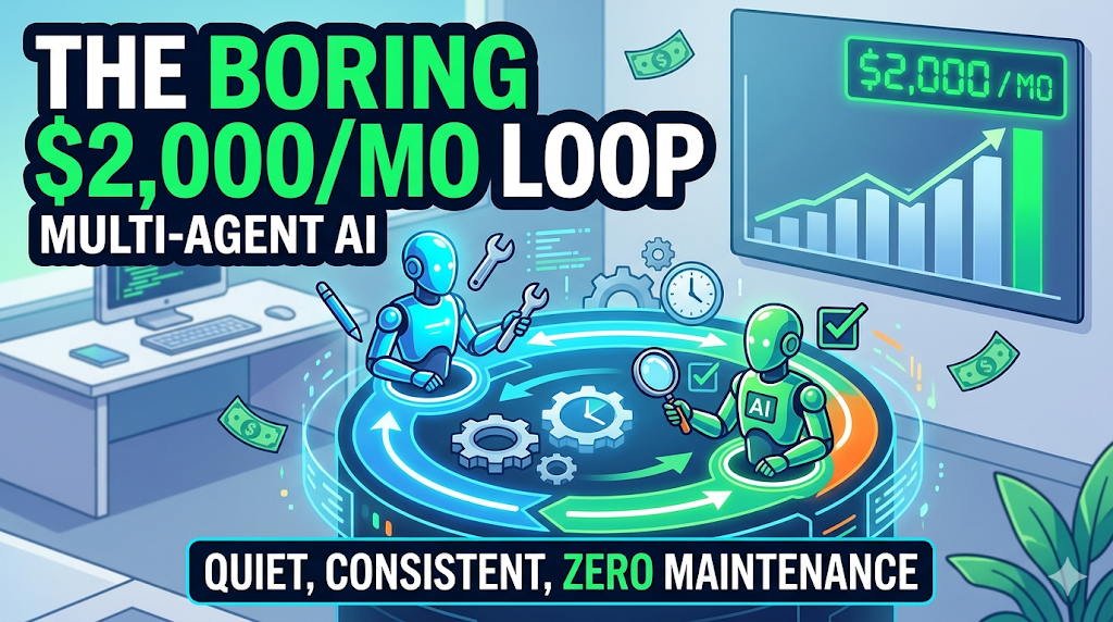 The Boring “Multi-Agent” Loop That Quietly Earns $2,000/Month (With Zero Maintenance)