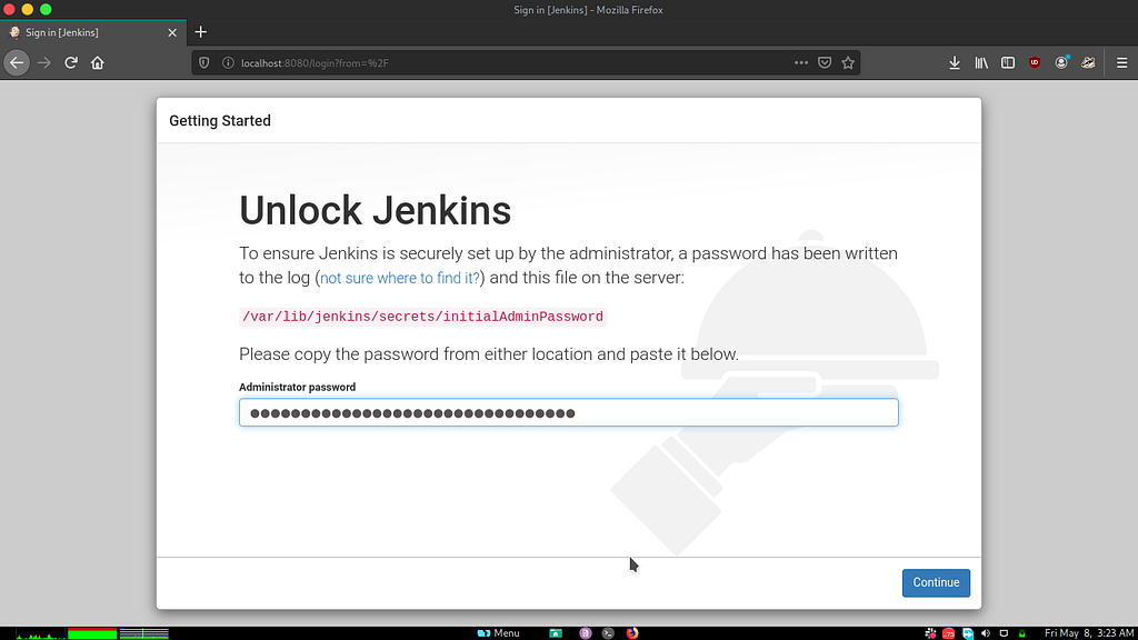jenkins password