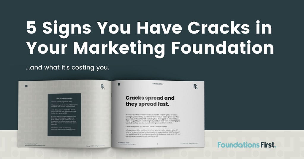 Download guide: 5 signs you have cracks in your marketing foundations