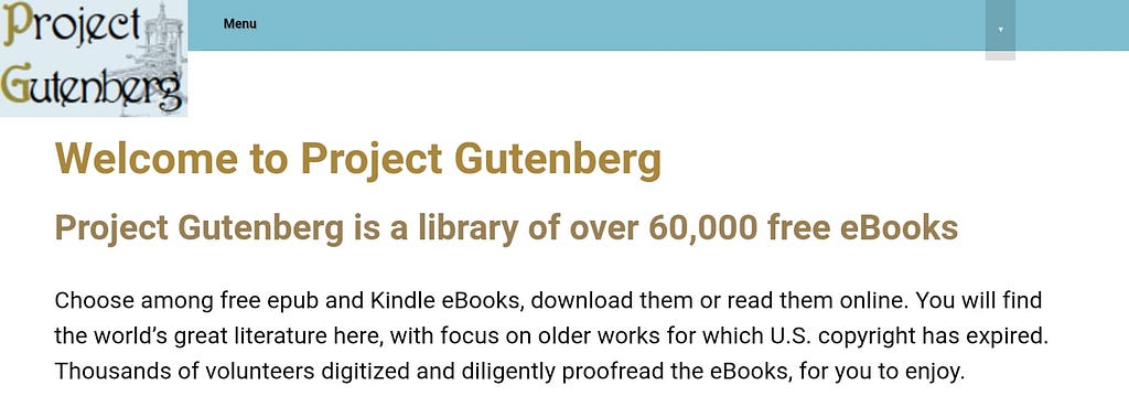 project gutenberg ebooks