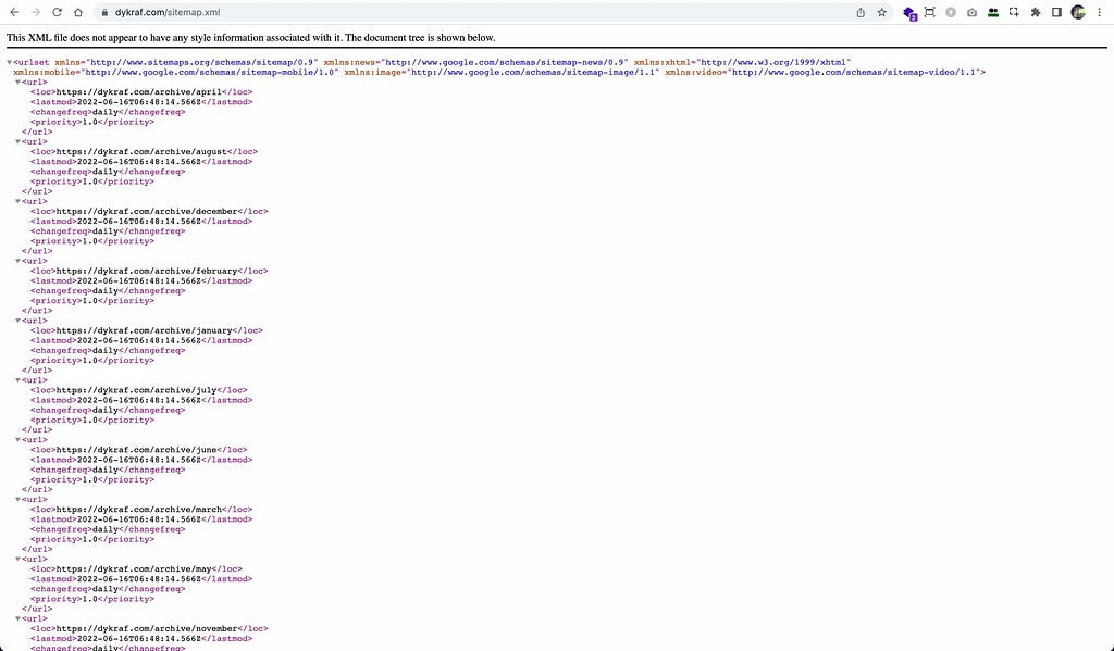 Nuxt.js generate the sitemap.xml in the website root