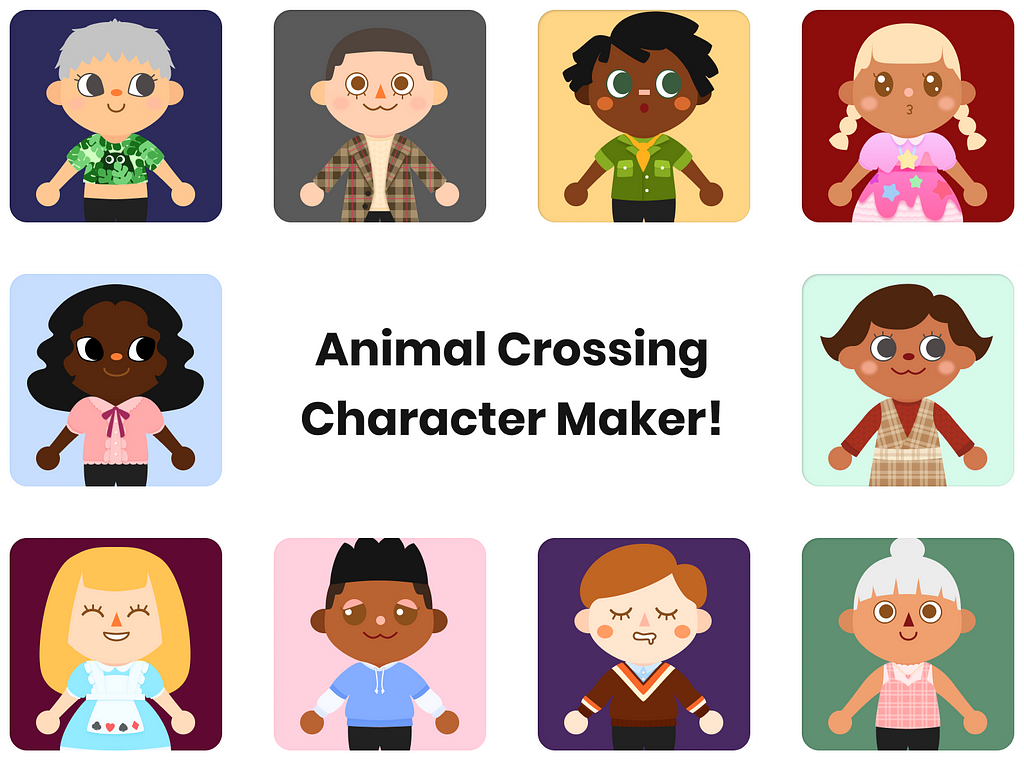 Thumbnail of Figma file with 10 examples of Animal Crossing Characters