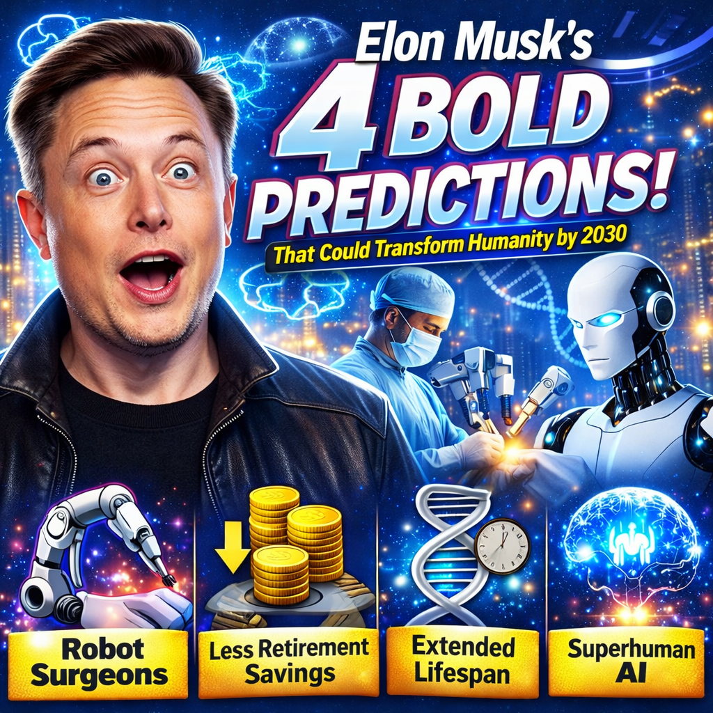 Elon Musk’s 4 Bold Predictions About AI and Robots That Could Transform Humanity by 2030