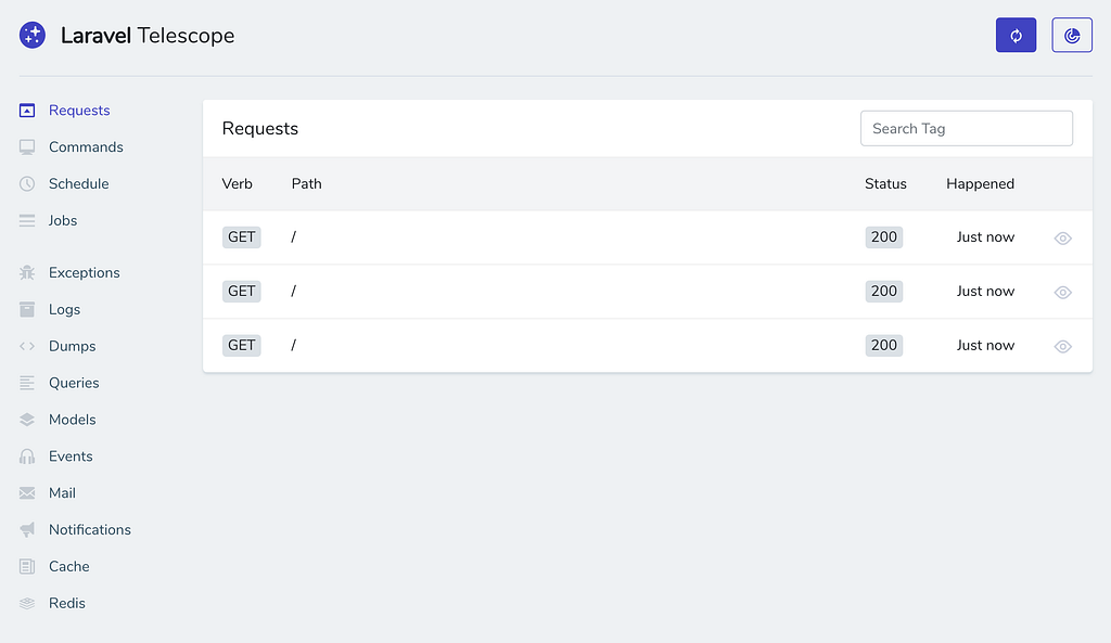 Laravel Telescope Preview