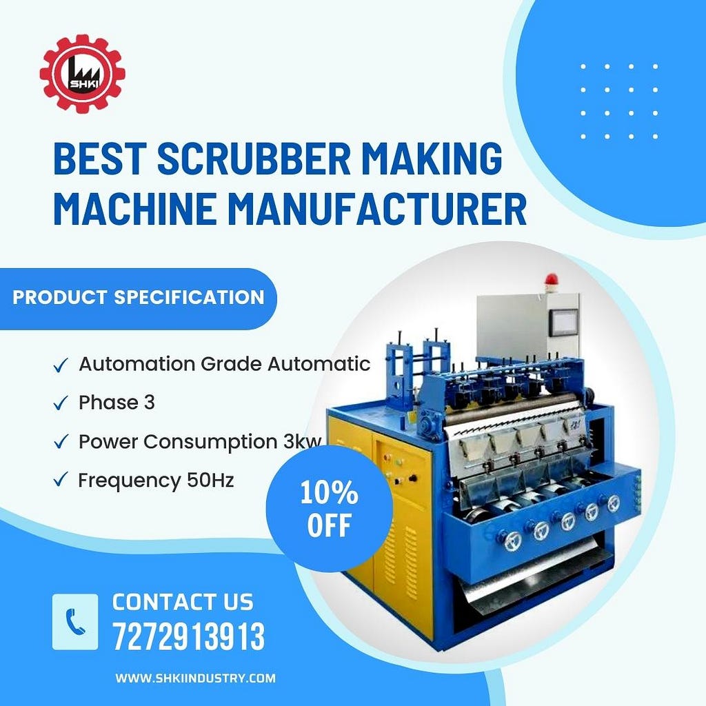 BEST SCRUBBER MAKING MACHINE MANUFACTURER IN RAJASTHAN