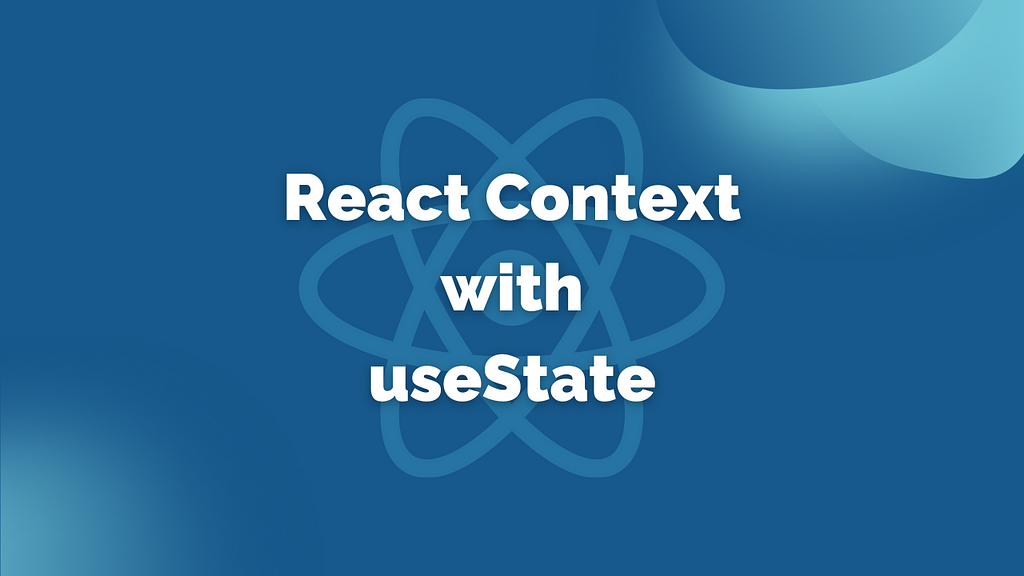 React Context plus useState with the React logo