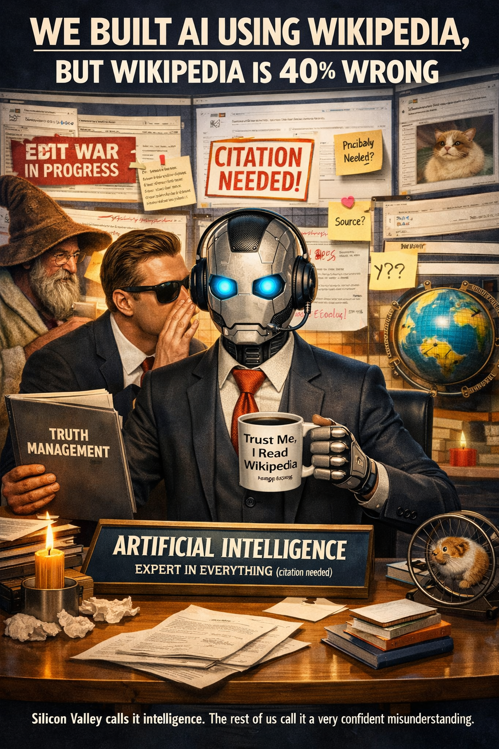We Built AI Using Wikipedia, But Wikipedia Is 40% Wrong
