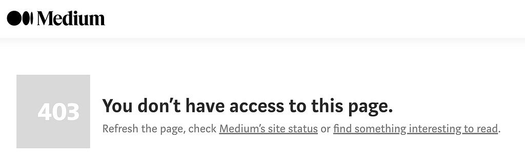 Medium stopped developing their API back in 2019