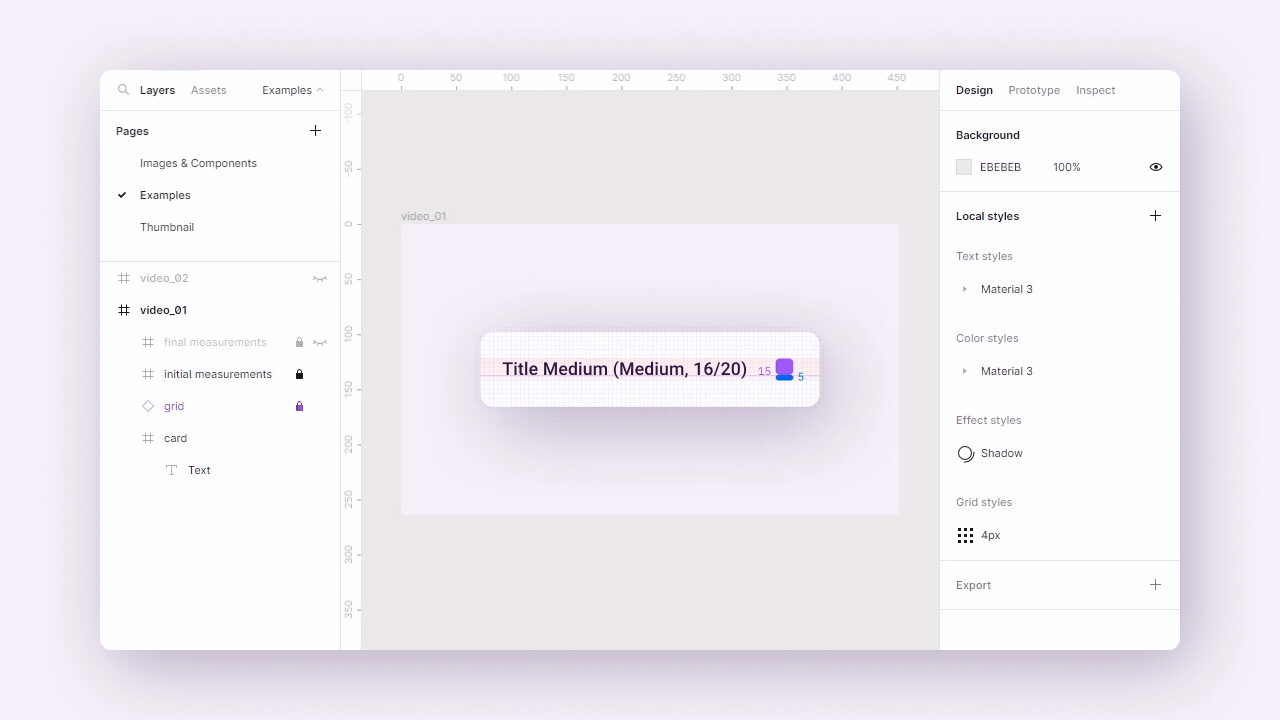 Overview of the process of adding vertical padding to a text component