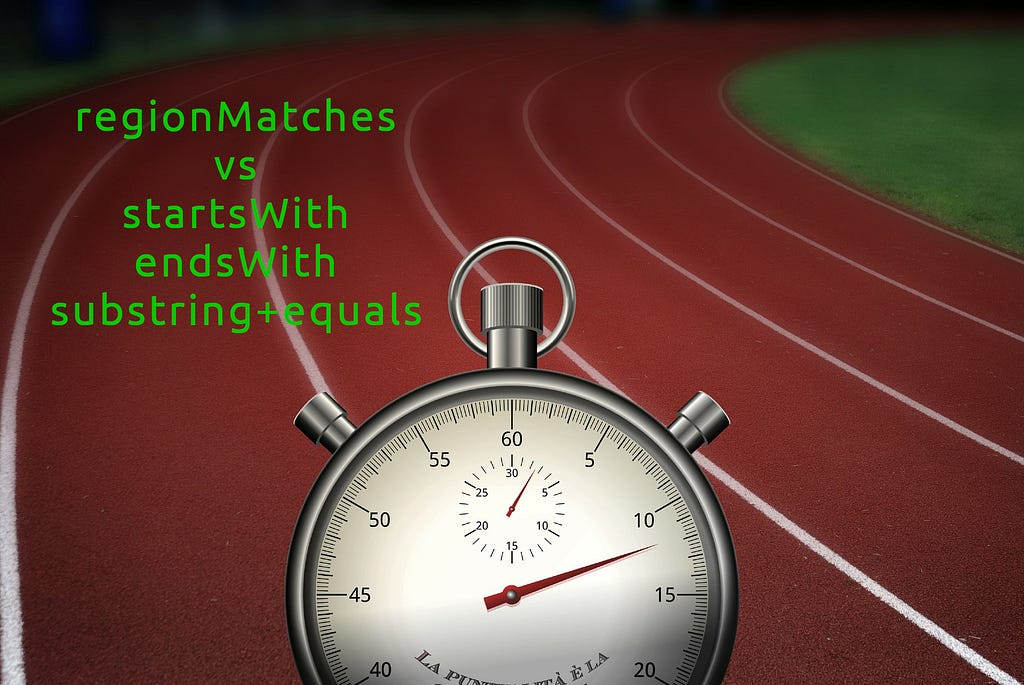 Benchmarking String.regionMatches vs startsWith/endsWith/equals