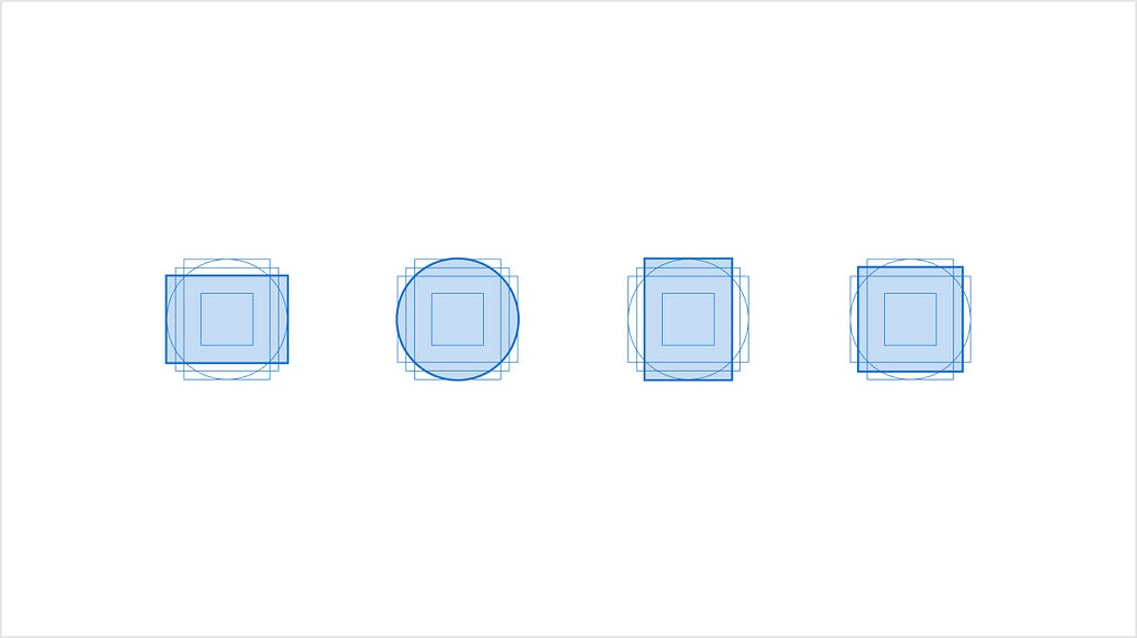 Icon grid keyshapes, landscape rectangle, circle, portrait rectangle, and square.