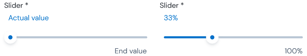 An image showing a two slider components