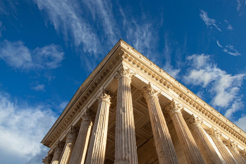 Nathan Clima took this photo of the Coin de la Maison Carrée de Nîmes in France.