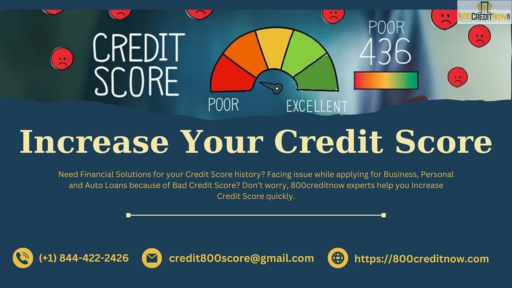 Boost My Credit Score Fast -800creditnow